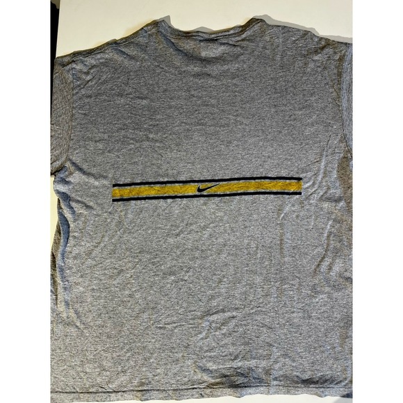 Vtg 80s 90s USA NIKE Just Do It T-shirt Faded Distressed Swoosh Men's XL Gray - Picture 4 of 8